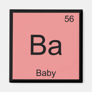 Baby Name Chemistry Element Periodic Table Magnet