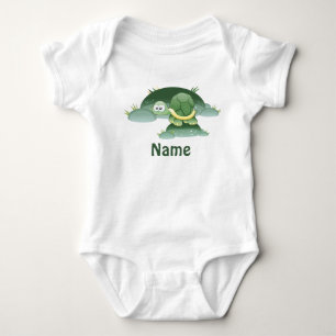 Baby Name Cute Turtle  Custom Infant Creeper