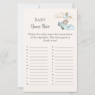 Baby Name Race Bearly Wait Airplane Boy Game