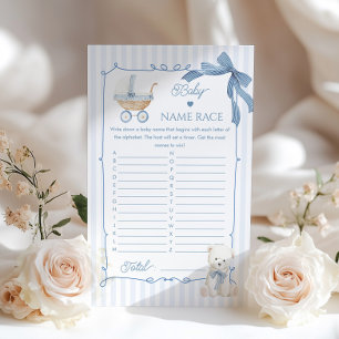Baby Name Race French Nursery Vintage Carriage