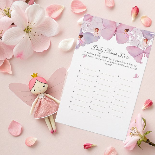 Baby Name Race Game - Magical Fairy Baby Shower (Creator Uploaded)