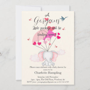 Baby Nelly Baby Shower Invitation