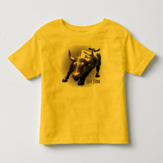 Baby New York Shirt Bull Statue Souvenir Shirt