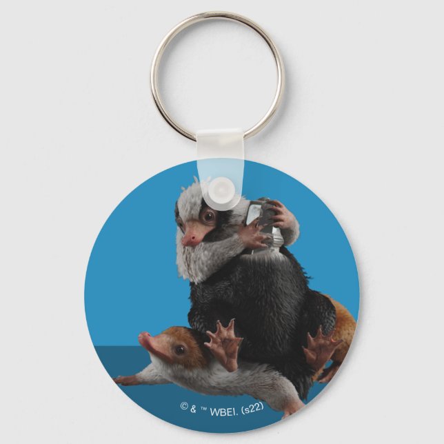 Baby Nifflers Find A Prize Keychain (Front)