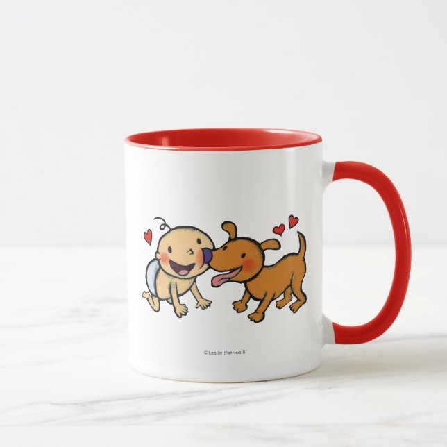 Baby Nose Kisses from the Dog Mug (Right)