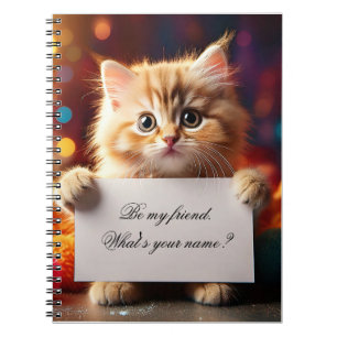 Baby notebook - Be my friend, What's your name?