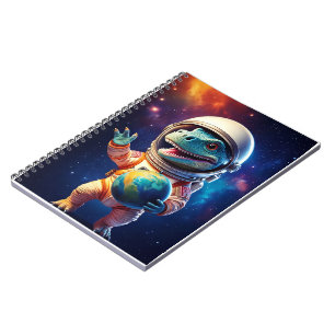 Baby notebook - Dinosaur in space
