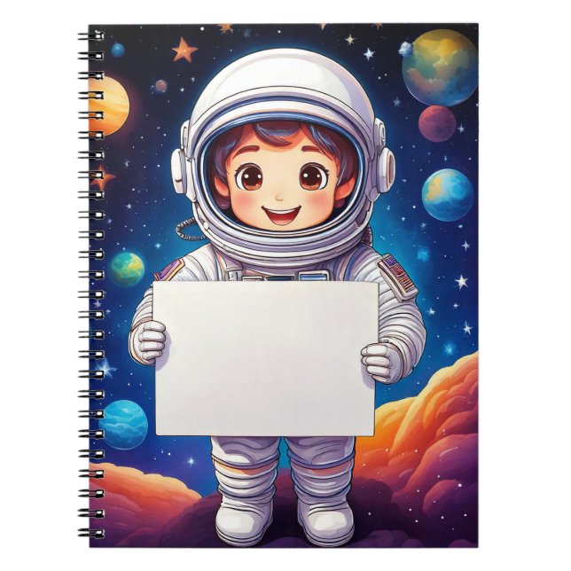 Baby notebook - Discovering space - Put your name (Front)