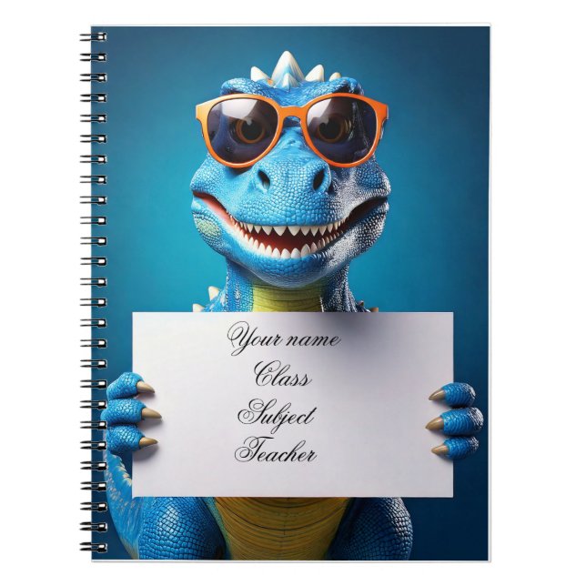 Baby notebook - Put your name - Dinosaur (Front)