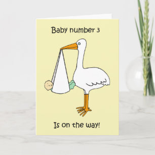 Baby Number 3 is on the Way Card
