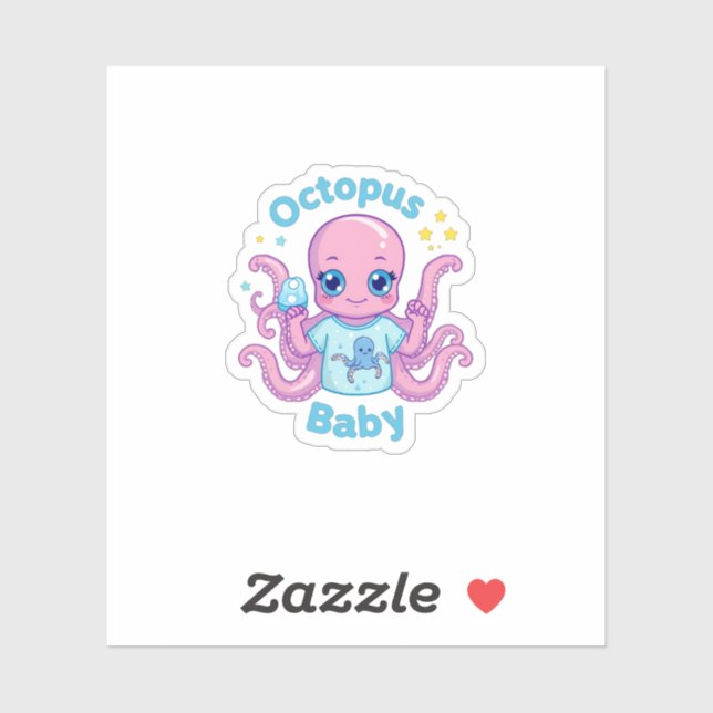 Baby Octopus Sticker (Sheet)