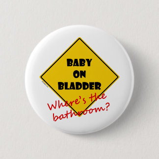 Baby on Bladder 2 Inch Round Button