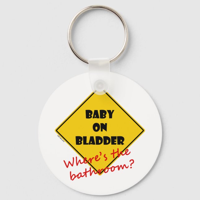 Baby on Bladder Keychain (Front)