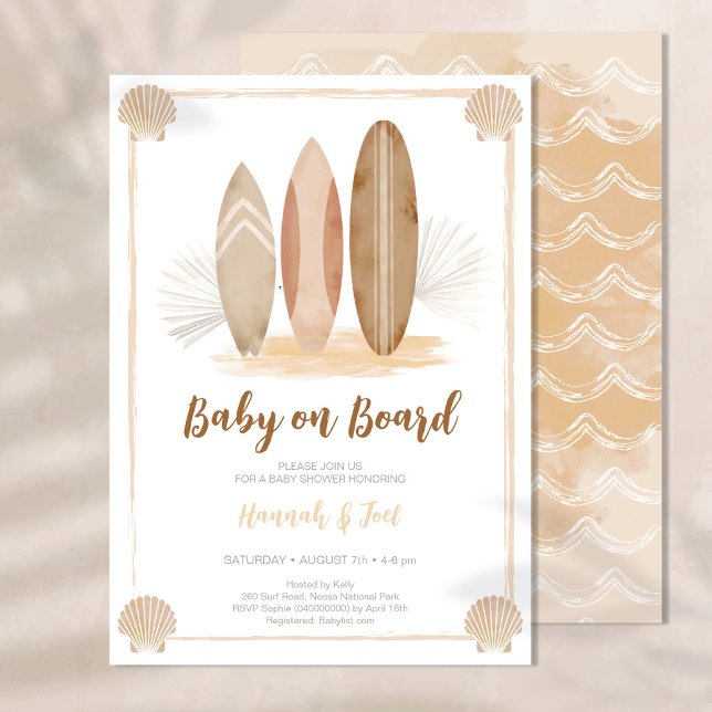 Baby on Board Baby Shower Invitation (Creator Uploaded)