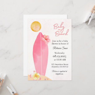 Baby on Board Baby Shower Invitation