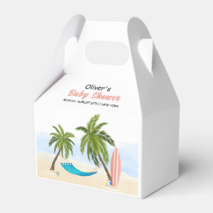 Baby On Board Beach Surfing Baby Shower  Favor Box