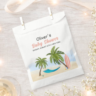 Baby On Board Beach Surfing Baby Shower  Favour Bag