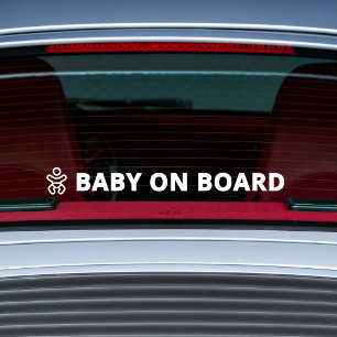 Baby on Board Car Decal   Road Safety Window Cling