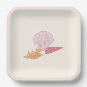 Baby on Board -- Ocean theme baby shower  Paper Plate