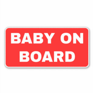Baby on Board Sign - Car Window