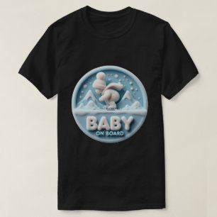Baby on Board Skateboard Announcement T-Shirt