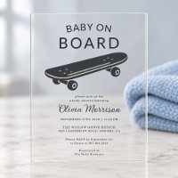 Baby on Board Skateboard Baby Shower