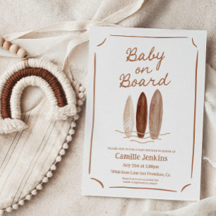 Baby on Board Summer Baby Shower Invitation