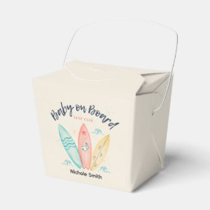 Baby On Board Surfboard Baby Shower Favour Favor Box