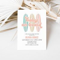 Baby on Board Surfboard Beach Baby Shower