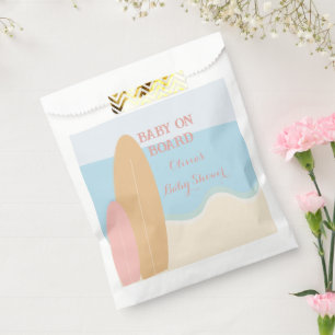 Baby on Board Surfing Beach Baby Shower  Favour Bag