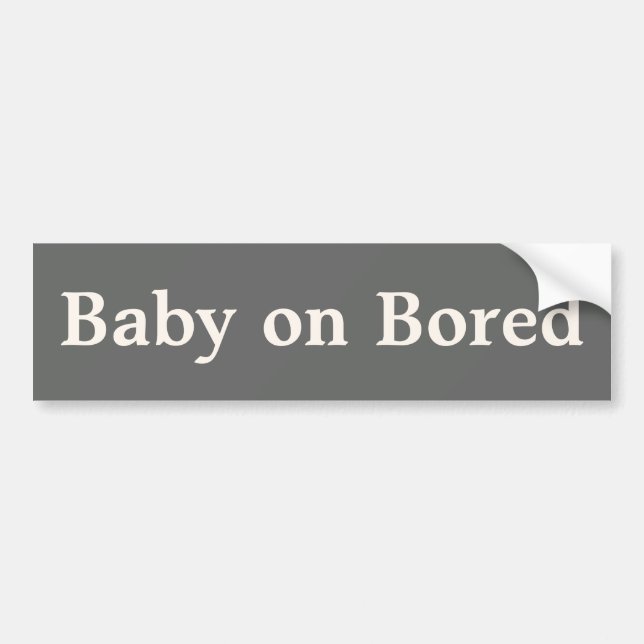 Baby on Bored Sticker (Front)