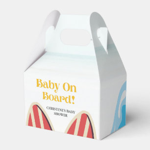 Baby on on board beach baby shower thank you  favor box