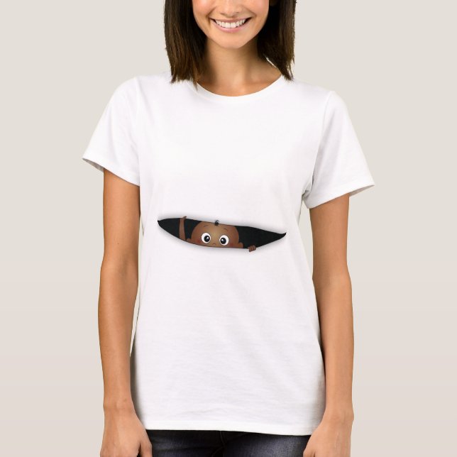 Baby on the way pregnancy t-shirt (Front)