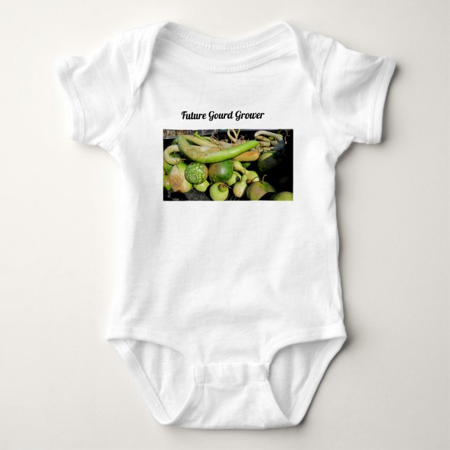 Baby One Piece Bodysuit Future Gourd Grower (Front)