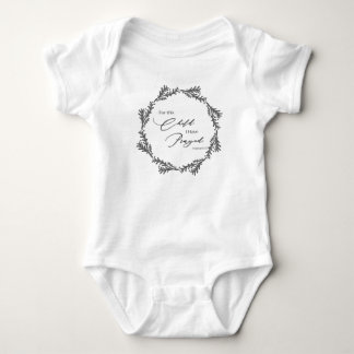 Baby One-Piece- For This Child I Have Prayed Verse Bodysuit