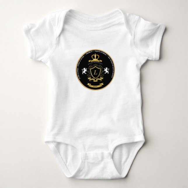 Baby One-piece Lewis Crest Bodysuit (Front)