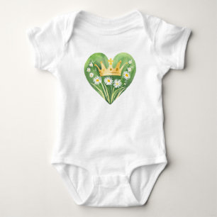 Baby One Piece Sweet Royal Heart Gift Bodysuit