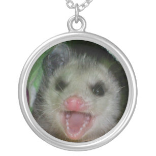 baby opossum necklace
