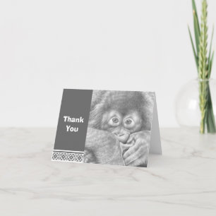 Baby Orangutan Note Card