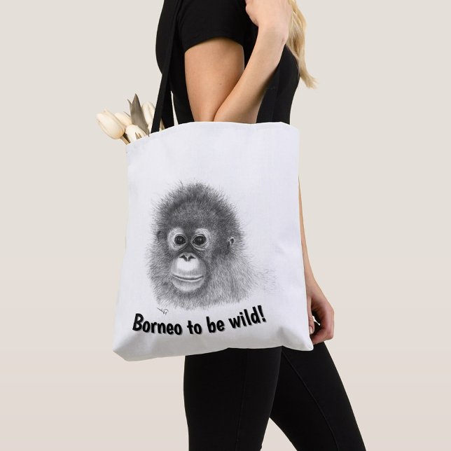 Baby Orangutan Tote Bag (Creator Uploaded)