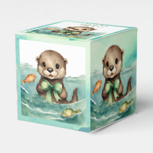 Baby Otter Baby Shower Gender Neutral Favor Box