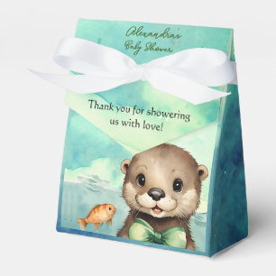 Baby Otter Baby Shower Gender Neutral Favor Box