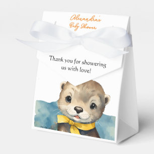 Baby Otter Gender Neutral Baby Shower Favor Box