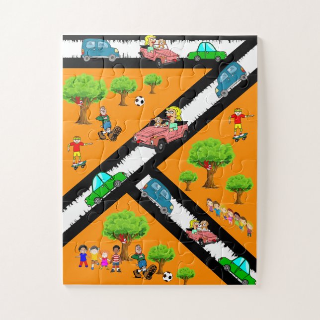 Baby Oversized Puzzle Park Cars Dogs Trees (Vertical)