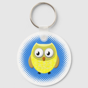 Baby Owl Cartoon Keychain