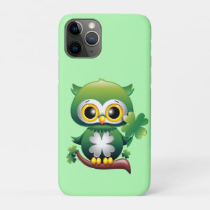 Baby Owl Cute St Patrick Cartoon iPhone 11 Pro Case