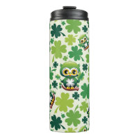 Baby Owl Cute St Patrick Cartoon