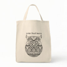 Baby Owl in the Egg ZenDoodle Art Personalizable
