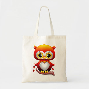 Baby Owl Love Heart Cartoon Bag