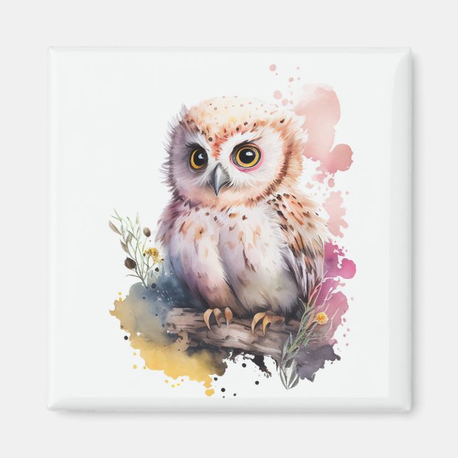 Baby Owl Magnet (Front)